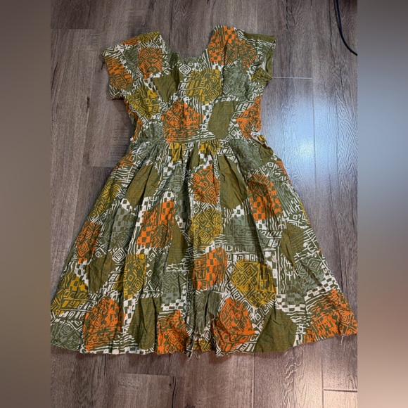 Colorful Geometric Pattern Dress - Picture 2 of 7